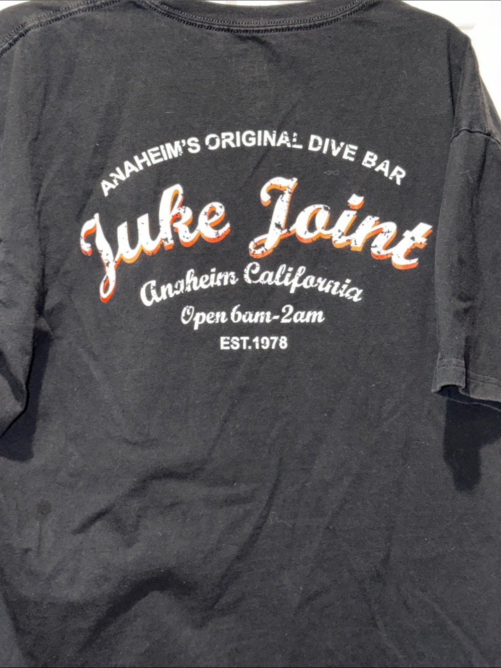 Juke Joint Anaheim California fun dive bar tee XL